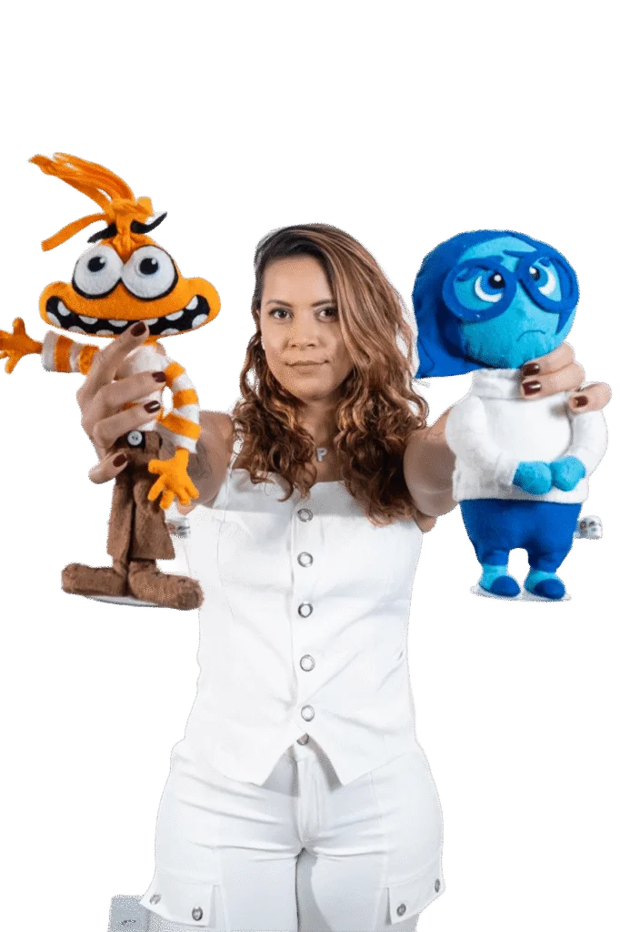 Dra. Paula com elementos lúdicos de Divertida Mente